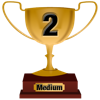 Number 2 Award for Medium Level
