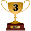Number 3 Award for Easy Level
